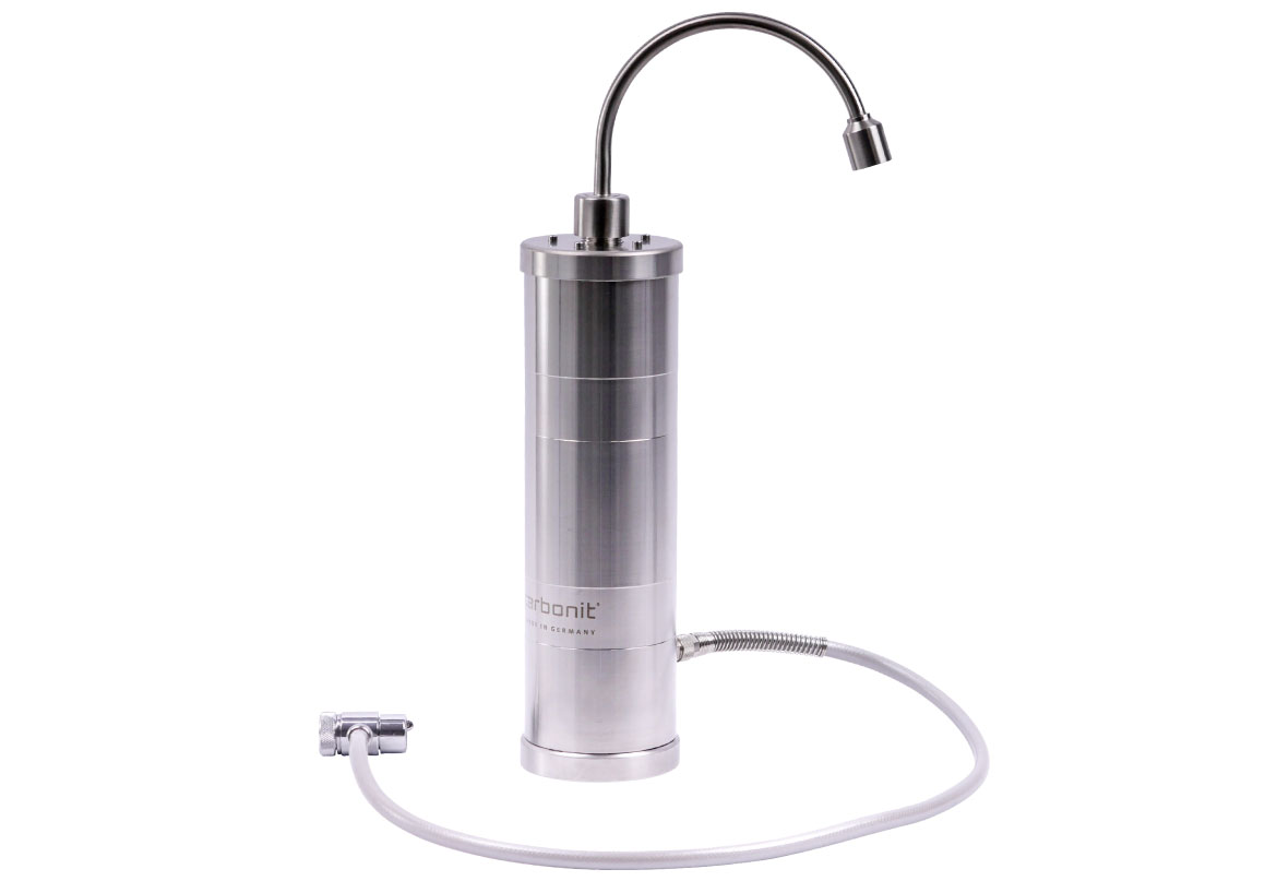 Raccord robinet-vanne pour filtre sur évier Carbonit SanUno